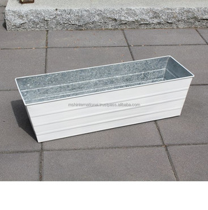 กระถางปลูกต้นไม้สีเขียวสำหรับตกแต่งสวนรูปทรงสี่เหลี่ยมผืนผ้า - Product Image 6