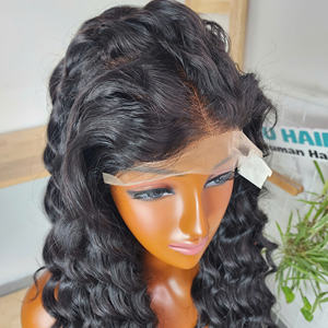 Perruque en cheveux humains vierges vietnamiens à 100 %, vague profonde, 24 pouces, vague d'eau, prix de gros, haute qualité, dentelle transparente, fournisseur - Product Image 3