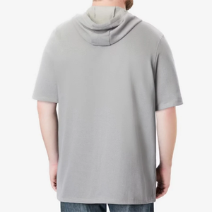 Gilet de sport d'été décontracté pour hommes Pull à capuche en tricot noir personnalisé Lettre brodée en 3D en polyester/coton - Product Image 6