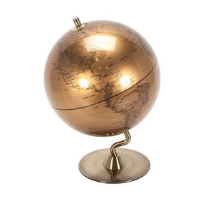 Globo terráqueo de latón antiguo con soporte, mapa de la tierra de aprendizaje, mapa del mundo moderno, decoración del hogar, decoración de oficina, globo de escritorio Vintage - Product Image 2