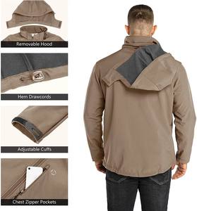 Chaqueta de forro polar Softshell para hombre de la mejor calidad, ropa de exterior impermeable con logotipo personalizado para invierno, nueva moda a bajo precio para la venta. - Product Image 6
