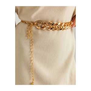 Women's <b>Gold</b> <b>Chain</b> Metal <b>Belt</b> - Product Image 2