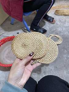 Venta caliente hecho a mano ratán cargador placa Mat-alta calidad ratán placa-al por mayor ratán posavasos - Product Image 3