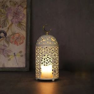 โคมไฟสไตล์โมร็อกโกโลหะสำหรับตกแต่งเทศกาลโคมไฟมุสลิมทนทานสำหรับงานเฉลิมฉลองที่บ้าน - Product Image 4