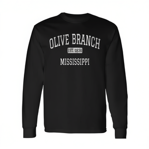 Camiseta vintage de manga larga Olive Branch Mississippi MS Categoría promocional - Product Image 2