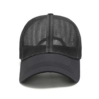 Gorra Trucker de Malla con Logotipo Bordado Personalizado de Alta Calidad, Gorra de 6 Paneles de Algodón, Tejido Transpirable e Impermeable