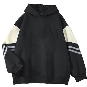 เสื้อฮู้ด & เสื้อสเวตเตอร์ผ้าฝ้าย100% ลำลองของผู้หญิงใส่สบายและมีสไตล์สำหรับฤดูใบไม้ร่วงและฤดูหนาวพิมพ์โลโก้ด้านหน้า - Product Image 2