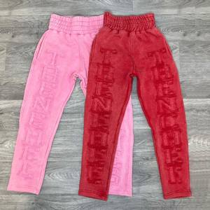 Ensemble de survêtements unisexes personnalisés d'hiver, taille plus, lavés à l'acide, vintage, avec des appliques brodées - Product Image 6