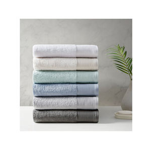 Serviettes de bain à la main d'hôtel de grande taille fabriquées en usine par OEM directement/Nouvelle arrivée Serviettes d'hôtel teintes unies de couleur blanche au meilleur prix - Product Image 4