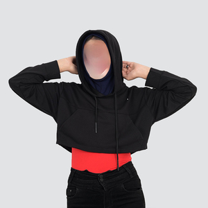 Streetwear Vente Chaude Femmes Crop Top Hoodies Fabriqués en Matériel de Haute Qualité Respirant Femmes Crop Top Hoodies - Product Image 4