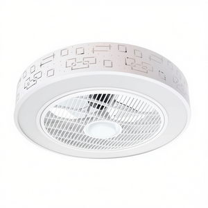Ventiladores de techo LED blancos de 55 cm con luz - Product Image 2