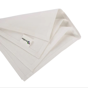 100% ensemble de serviettes en satin de coton à séchage rapide serviette en lin solide blanc tissé pour la maison hôtels restaurants utilisation durable de la cuisine - Product Image 1