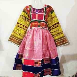 Vestido Kuchi afgano de manga larga con bordado de encaje ecológico de alta calidad para mujer, nuevo diseño, MOQ bajo - Product Image 4