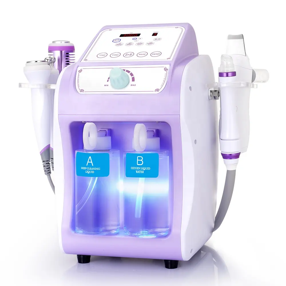Hydro Oxygen Sprayer macchina per la cura del viso Hydra microdermoabrasione Skin Scrubber cura del viso pulizia profonda salone rimozione di punti neri