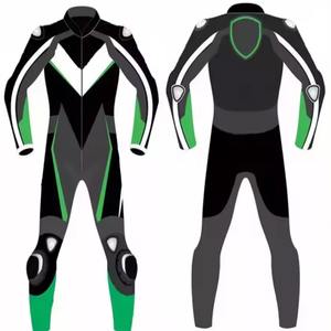 Combinaison de course en cuir respirante personnalisée pour moto, haut de gamme, coupe-vent, imperméable, vêtements de course automobile, imprimé - Product Image 2