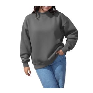 Sudadera de Mujer con Logotipo Personalizado, Tejido de Felpa Francesa, Hombros Caídos, Cuello Alto Simulado, para Invierno, de Algodón y Felpa, HECHA POR HI 2026 - Product Image 4
