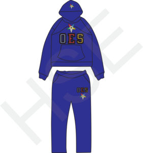 Custom OES Multi Color Tracksuit | Embroidered Hoodie and <b>Sweatpants</b> <b>Set</b> - Product Image 1