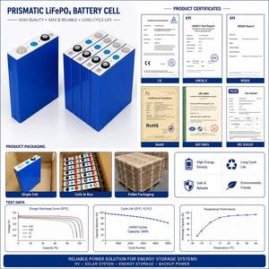 Batterie LiFePO4 105Ah LF105 Grade A, cellule prismatique 3,2V, batterie au phosphate de fer et de lithium 100Ah/105Ah pour système de stockage d'énergie - Product Image 6