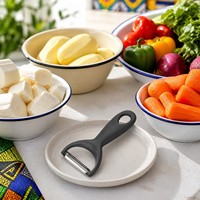 RVS Y-schiller met dubbele mesjes voor yam, zoete aardappel en cassave, keuken gadget voor groentepreparatie, groothandel bulk