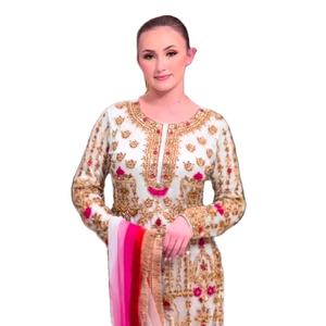 Heavy Faux Georgette With Heavy <b>Kurti</b> and Sharara Set - Product Image 1