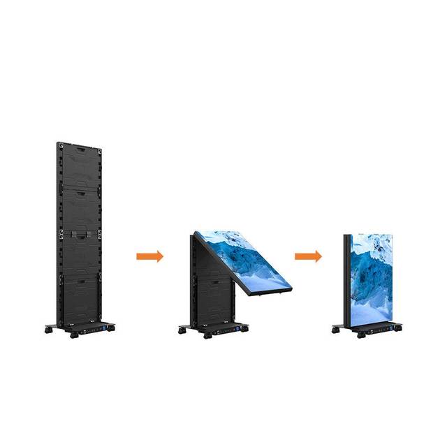 Full Color Movable Indoor HD LED Poster Screen Foldable LED Display for Retail Store Advertising Portable Advertising Solution