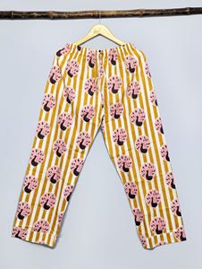 Ensemble de pyjama de nuit pour femmes, en coton premium rayé, taille élastique, été/hiver, respirant, vêtements de détente, vêtements de nuit - Product Image 2