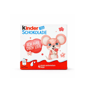 Paquete al por mayor de 4 barras de Kinder Riegel de 50g, 20 tabletas por caja maestra, peso neto 1kg, para venta al contado y transporte, para clubes mayoristas y cadenas minoristas. - Product Image 1