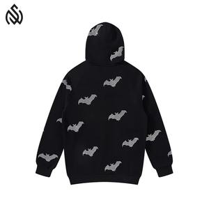 เสื้อฮู้ดติดพลอยเทียมสำหรับผู้ชายดีไซน์ใหม่ล่าสุดมีซิปลายพื้นตรงจากปากีสถาน - Product Image 2