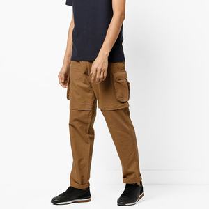 Pantalones Cargo de Algodón para Hombre, Cintura Elástica, Multibolsillos, Estilo Jogger, Ropa de Trabajo para Exteriores, Tallas Grandes, Pantalones Cargo Lavados para Hombre - Product Image 4
