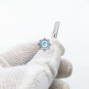 Removedor de Cutículas y Empujador de Uñas de Doble Cara, Reutilizable, de Acero Inoxidable Profesional, Color Gris Roca, para Manicura - Product Image 2