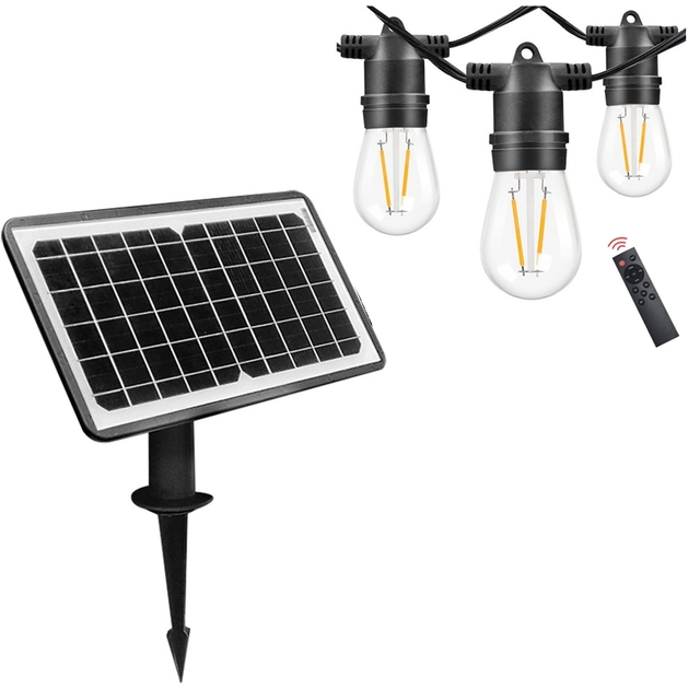 Solar Festoon Lights  Heavy-Duty 10M 20M LED Bulb String