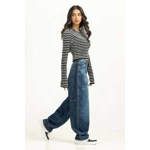 Suéter de Punto Casual de Alta Calidad para Mujer, Invierno WM-SWT-TP-WS24-038, Tejido de Canalé con Decoración de Patrones - Product Image 1