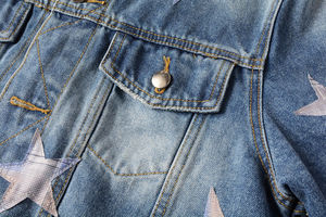 Veste en jean doublée en denim pour hommes, veste d'hiver, coupe-vent, veste en denim de camionneur en coton, vente en gros - Product Image 6