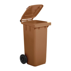 Pattumiera Lt.120 con Ruote Marroni Mp - Product Image 1