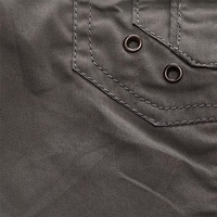 Vêtements pour hommes Chemise décontractée 100% coton à manches longues Plus Size style militaire Chemises cargo pour hommes Vêtements d'automne pour hommes