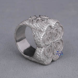 Venta al por mayor 14kt Lab Grown Moissanite Hip Hop anillo colección personalizada boda compromiso fiesta diamante anillo VVS claridad - Product Image 6