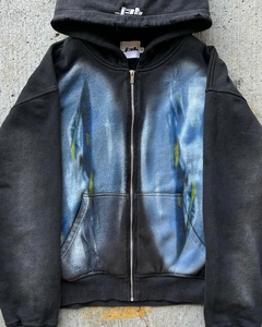 Wholesale Manufacturers Men Hoodie 100% Polyester Color Block Knitted Casual Pullover Hoodie Custom Sublimation <b>Print</b> Men - Product Image 4