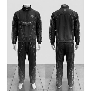 Chaqueta Deportiva Ligera con Estampado Ácido Personalizado, Traje de 2 Piezas de Nailon para Hombre, Ropa Urbana, Diseño Personalizado OEM - Product Image 5