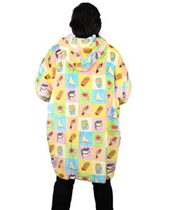 Custom <b>Oversized</b> Fleece <b>Blanket</b> <b>Hoodie</b> with Hood Kangaroo Pocket Cozy Wearable Sweatshirt for Warm Winter Days in Cheapest Price - Product Image 4