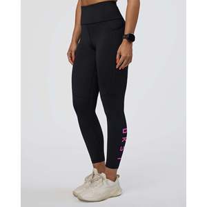 Leggings Ultra High-Rise 7/8 con Bolsillos, Pantalones Deportivos Transpirables y Reversibles, Logotipo Personalizado, Tallas Grandes Disponibles (XXS-XXL) - Product Image 1