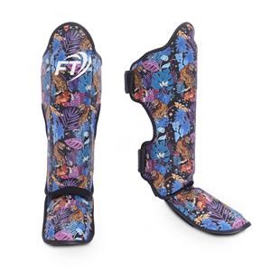 Espinilleras de Kick Boxing de Color Personalizado, Espinilleras de Muay Thai de Cuero Genuino/Artificial, Protectores de Espinilla Personalizados para Entrenamiento - Product Image 1