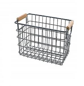 Stockage à domicile de couleur noire fil métallique de fer de forme personnalisée léger panier de rangement en métal de fil solide de meilleure qualité - Product Image 2