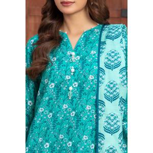 ชุดสูทคัตตาร์พิมพ์ลาย 3 ชิ้นสำหรับผู้หญิง พร้อมผ้าคลุมไหล่แบบซารี รุ่น WNS-52045 - Product Image 1