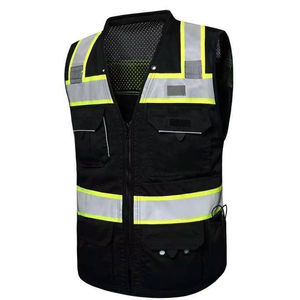Gilet de sécurité de construction haute visibilité avec bande réfléchissante Gilet de sécurité étanche Logo personnalisable Vêtements de travail prix de gros - Product Image 2