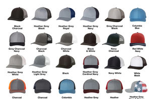 Casquette de camionneur 6 panneaux gris foncé/vert avec logo personnalisé Casquette de camionneur à profil moyen de haute qualité du fournisseur du Vietnam - Product Image 6