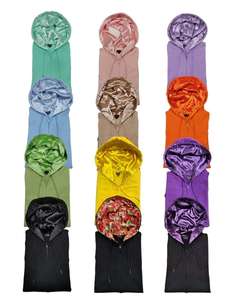 Sweat à capuche unisexe surdimensionné de luxe en soie de haute qualité, doublé de satin, avec capuche en soie, personnalisable pour homme - Product Image 2