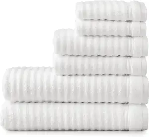 Benutzer definierte Großhandel Handtuch Weiß Hotel Badet uch 100% Baumwolle Luxus Hot Sale Weiß Baumwolle Handtuch