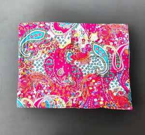 Couverture en coton chaude d'hiver, faite à la main, motif floral paisley rose, Razai - Product Image 1