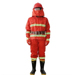 Traje de bomberos estructural resistente al fuego ignífugo resistencia a altas temperaturas algodón poliéster personalizado - Product Image 6