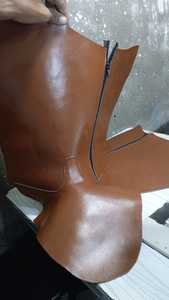 Botas Vaqueras Largas para Hombre con Logotipo Personalizado OEM, Color Personalizado, Cuero Genuino, Parte Superior de Gamuza Impermeable, Accesorio de Moda con Relieve - Product Image 2